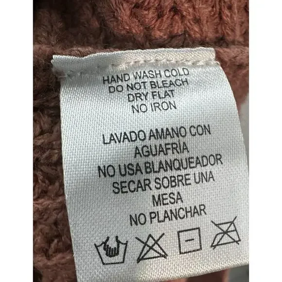 Fashion Nova Womens Twisted Sweater Blush Colorblock Crop Knit Size M NWT Boho - Picture 7 of 7